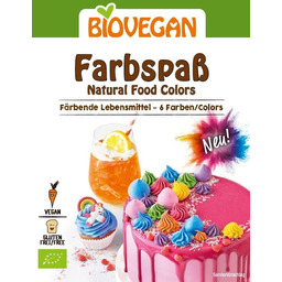 BioVegan, bezglutenowe barwniki spożywcze, 6 x 8g