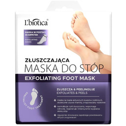 L''Biotica Złuszczająca maska do stóp w postaci nasączonych
