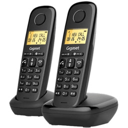 Telefon bezprzewodowy GIGASET Basic 100 DUO Czarny