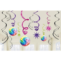 amscan 10111728 70s Disco Swirl Dekoracje - 12