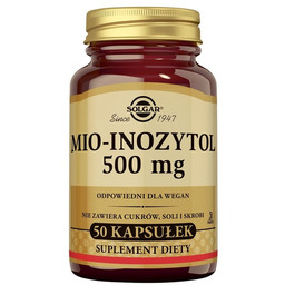 Solgar Mio-inozytol 500mg suplement diety 50 kapsułek