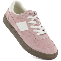Skórzane półbuty sportowe damskie różowe Big Star TT274175