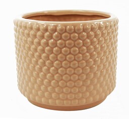 Leaf Doniczki ceramiczne, 12,5 cm, zakurzony róż