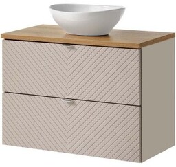 COMAD Zestaw mebli VIVA CASHMERE z blatem OAK