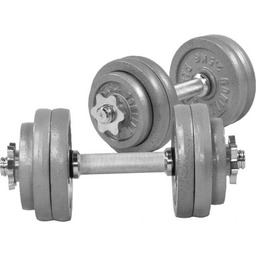 30 kg Zestaw hantli regulowanych żeliwnych 2x15 kg