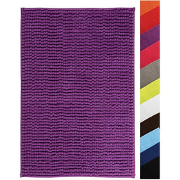 MSV Dywanik łazienkowy, dywanik prysznicowy, szenilowy, wysokie runo,