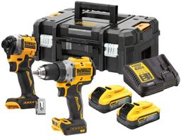 DEWALT DCK2051H2T - Zestaw combo zakrętarka udarowa 1/4"