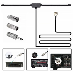 Domowa Antena Radiowa Fm 3 Metry 4 Wtyki