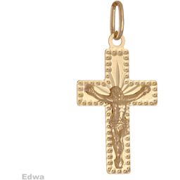 Zawieszka złota krzyżyk pr.585