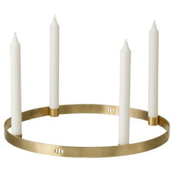 ferm LIVING - Circle Świecznik Large Brass