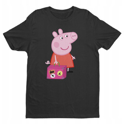 Koszulka Dziecięca-Świnka Peppa-Mix Kolory- 122 S