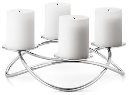 Georg Jensen SEASON Świecznik Czteroramienny ze Stali Polerowanej
