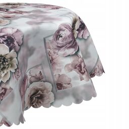 Obrus PLAMOODPORNY OWALNY Piwonie 130x240 owal
