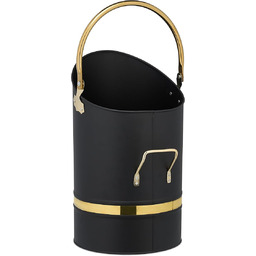 Relaxdays Wiadro na węgiel, 12 l, żelazo, pojemnik