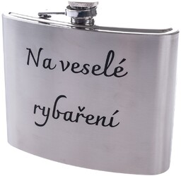 Piersiówka metalowa "Na wesoły połów", 1 l