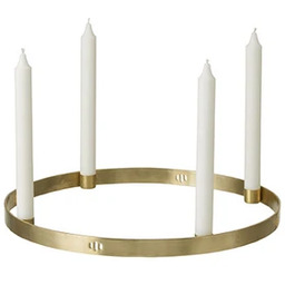 ferm LIVING - Circle Świecznik Small Brass