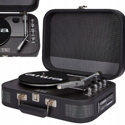 Gramofon walizkowy Aiwa VPX-1951/TN Bt/aux Tytan czarny