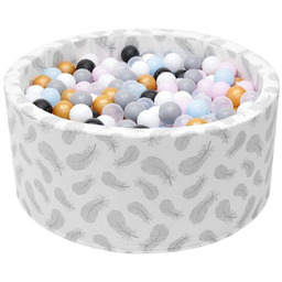 Pokrowiec na basen suchy z kulkami, 90x40, Bawełna