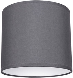 Abażur Cylinder E27 H20 Tkanina Antracyt A0010