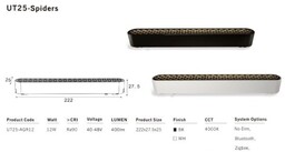 UT25 - Spiders 22 - Nowoczesna minimalistyczna lampa