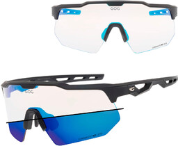 Sportowe okulary przeciwsłoneczne fotochromowe GOG E606-1C czarne