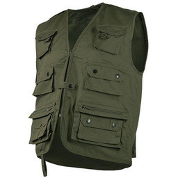 Mil-Tec Kamizelka Wędkarska Olive - Olive - XL