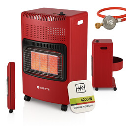PIECYK GAZOWY 4,2kW NA BUTLĘ GAZ LPG CZERWONY