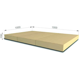 materac Kometa 150x100x10 trzyczęściowy beżowy
