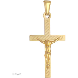 Zawieszka złota Krzyżyk pr.585