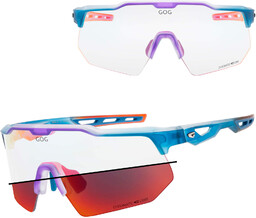 Sportowe okulary przeciwsłoneczne fotochromowe GOG E606-2C niebieski/fiolet