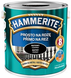 Farba Hammerite Na Rdzę- czarna, matowa, 2.5l