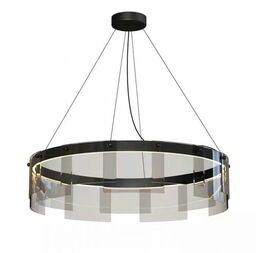 Gallen - nowoczesny żyrandol pierścień LED szkło 60cm
