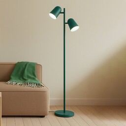 Lampa Podłogowa Lindby, Isara, zielony, salon, metal, nowoczesny