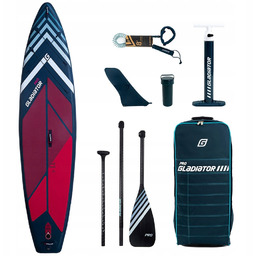 Deska pompowana Sup Gladiator Pro 11'4 leash wiosło