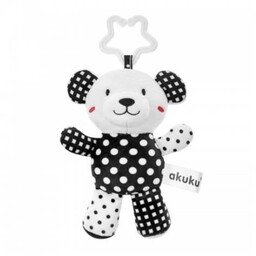 AKUKU Pluszowa zawieszka Miś czarno-biały -> Odbiór