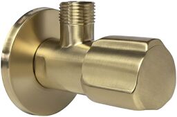 Zawór kątowy 02 1/2" x 3/8" Złoty szczotkowany