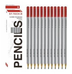 Ołówek techniczny trójkątny St.Tech 12 szt Majewski OŁÓWEK-TECH-MAJEWSKI-12
