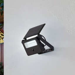 Kinkiet LED Lindby Rikard, czarny, stal nierdzewna