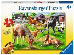 Ravensburger, puzzle, Szczęśliwe konie, 35 el.