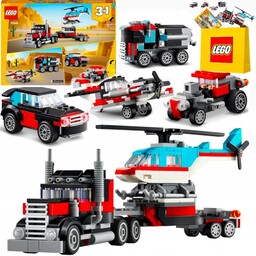 Lego Creator 3W1 Ciężarówka Z Platformą I Helikopterem