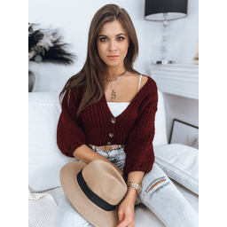 Sweter damski NUTI bordowy Dstreet MY1674