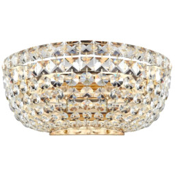 Maytoni Kinkiet glamour Basfor DIA100-WL-02-G crystal złoty