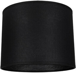 Abażur Cylindryczny E27 H25 Czarny Bawełniany A0231