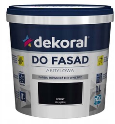 Dekoral Farba Fasadowa Polinit 5L Czarny