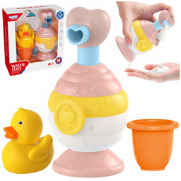 Zestaw Zabawki do Kąpieli Kubeczek Kaczuszka dozownik Mydła