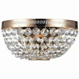Maytoni Lampa ścienna Ottilia DIA700-WL-02-G crystal złota
