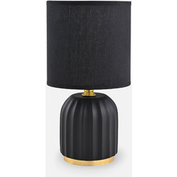 Lampa stołowa nocna czarno złota HS8723-BL - Zuma