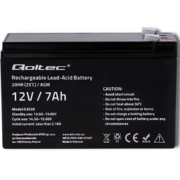 QOLTEC Akumulator 53030 7Ah 12V