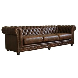 Czteroosobowa sofa chesterfield z wyborem tkaniny OXFORD