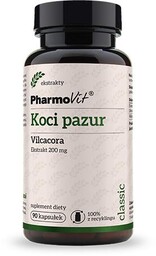 PHARMOVIT Koci Pazur Vilcacora, 90 kapsułek